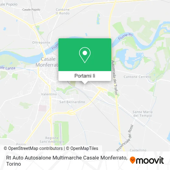 Mappa Rt Auto Autosalone Multimarche Casale Monferrato