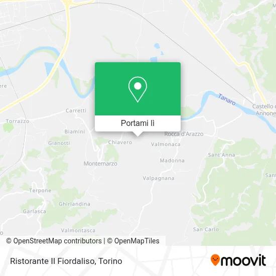 Mappa Ristorante Il Fiordaliso