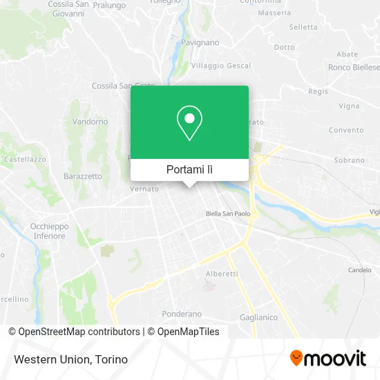 Mappa Western Union