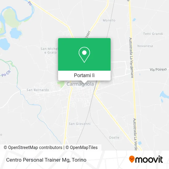 Mappa Centro Personal Trainer Mg