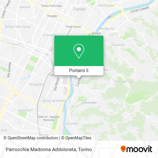 Mappa Parrocchia Madonna Addolorata
