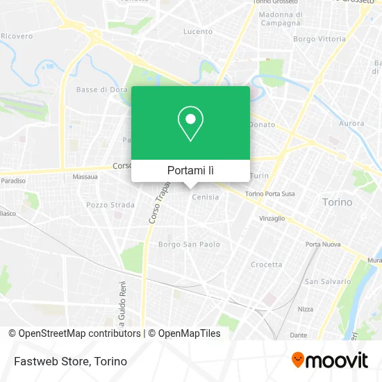 Mappa Fastweb Store