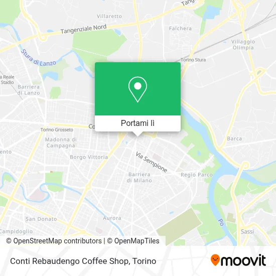 Mappa Conti Rebaudengo Coffee Shop