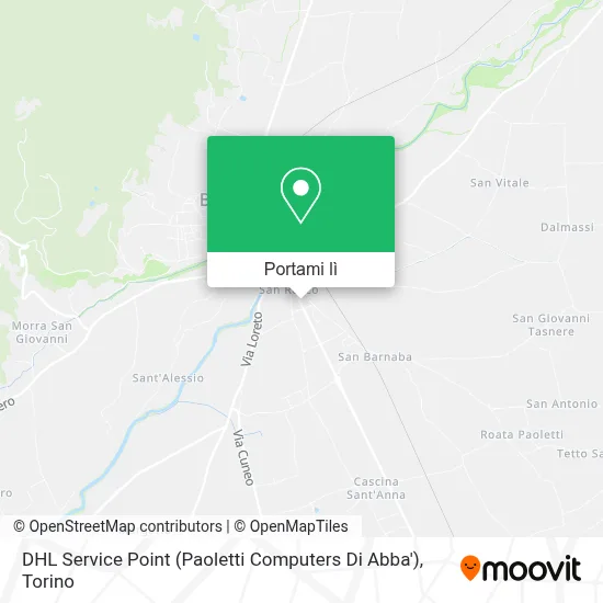 Mappa DHL Service Point (Paoletti Computers Di Abba')