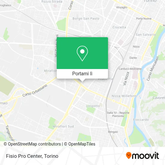 Mappa Fisio Pro Center