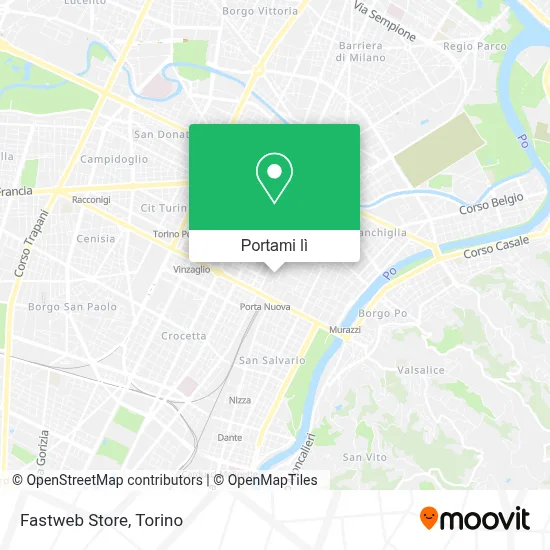 Mappa Fastweb Store