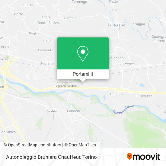 Mappa Autonoleggio Bruniera Chauffeur