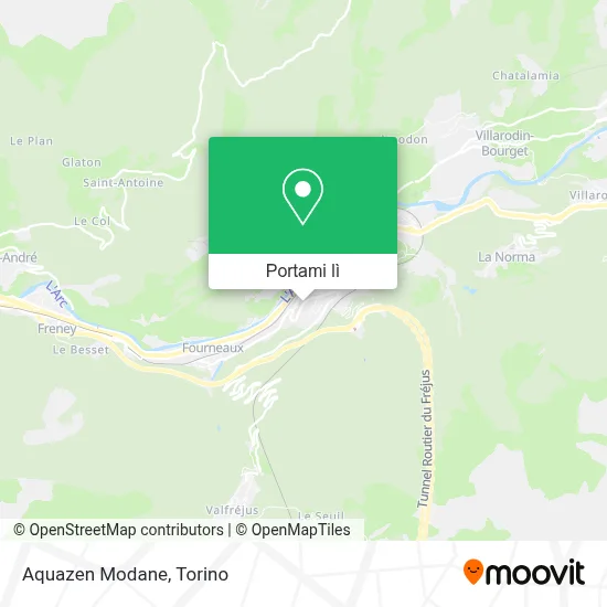 Mappa Aquazen Modane