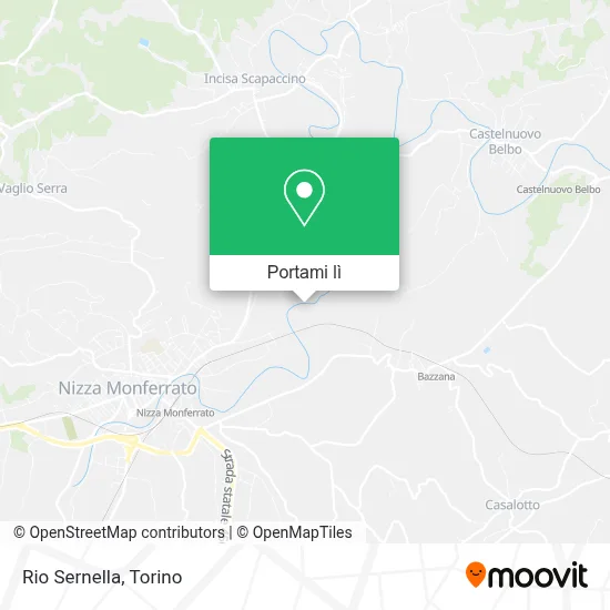 Mappa Rio Sernella