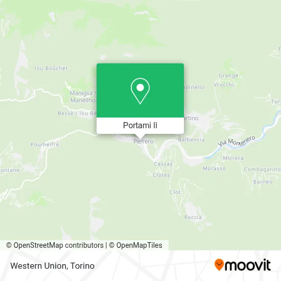 Mappa Western Union
