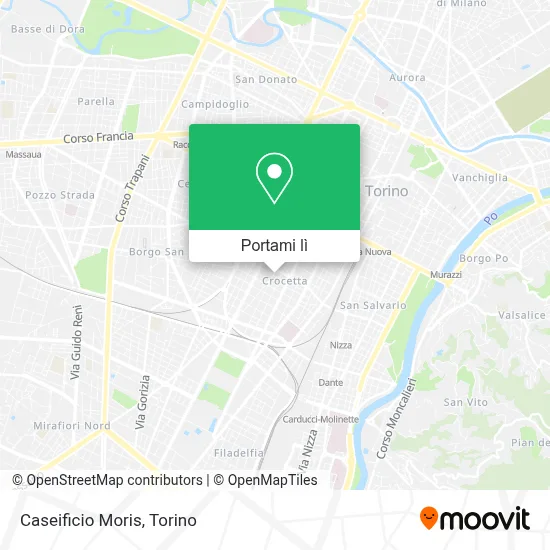 Mappa Caseificio Moris