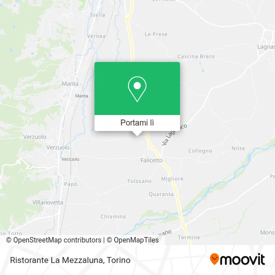 Mappa Ristorante La Mezzaluna