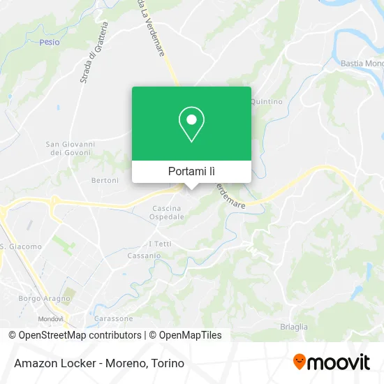 Mappa Amazon Locker - Moreno