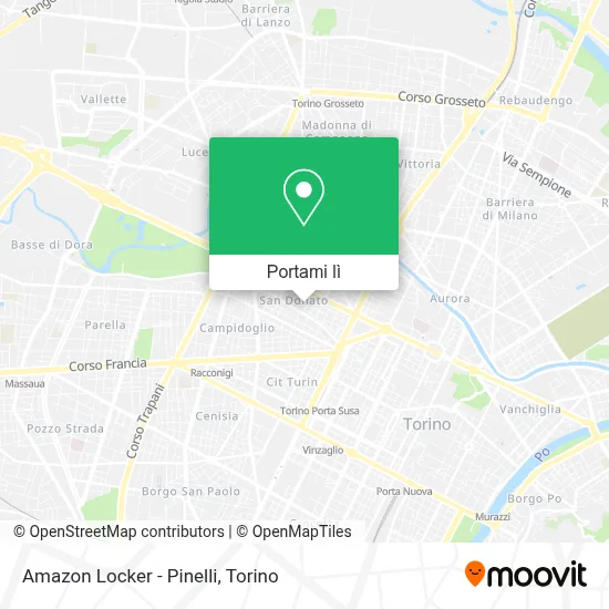 Mappa Amazon Locker - Pinelli