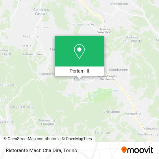 Mappa Ristorante Mach Cha Dira