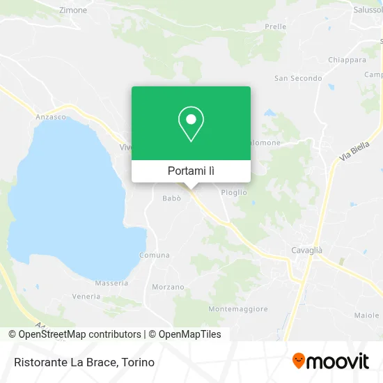 Mappa Ristorante La Brace