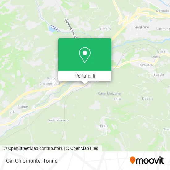 Mappa Cai Chiomonte