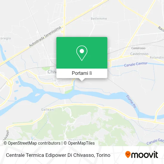 Mappa Centrale Termica Edipower Di Chivasso