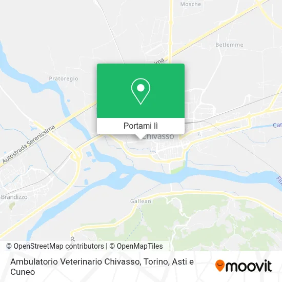 Mappa Ambulatorio Veterinario Chivasso