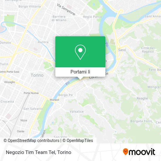 Mappa Negozio Tim Team Tel