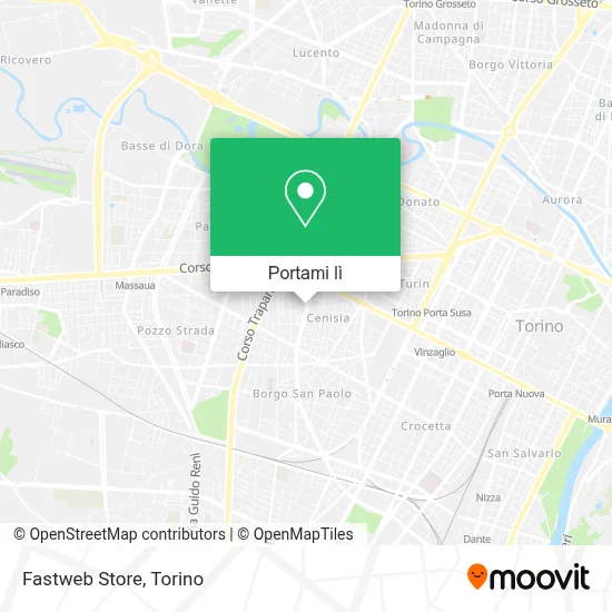 Mappa Fastweb Store