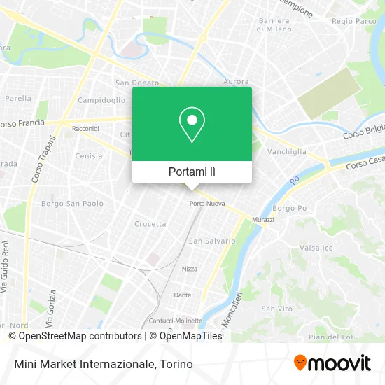 Mappa Mini Market Internazionale