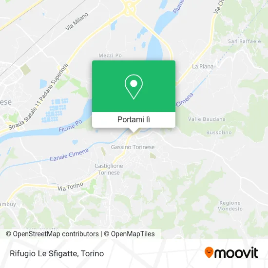Mappa Rifugio Le Sfigatte