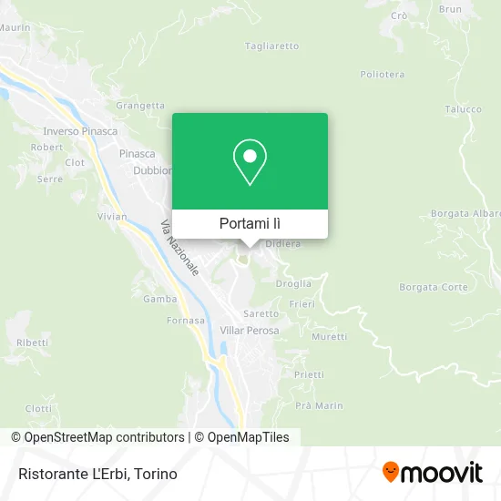 Mappa Ristorante L'Erbi