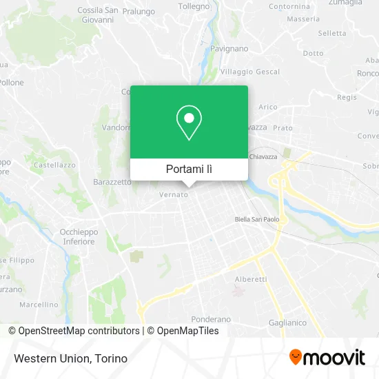 Mappa Western Union