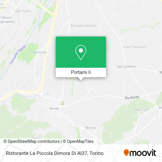 Mappa Ristorante La Piccola Dimora Di Al37