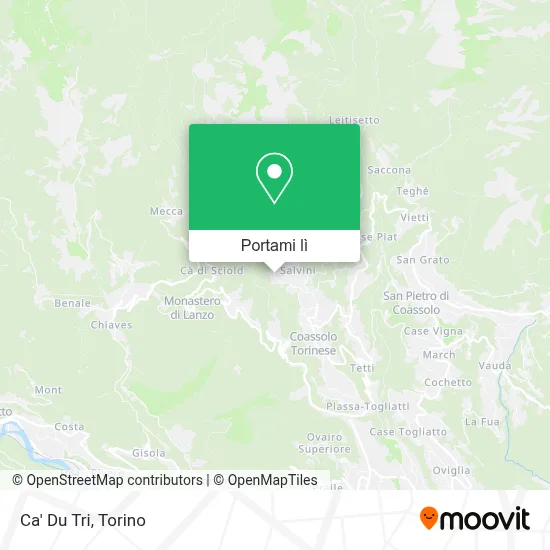 Mappa Ca' Du Tri