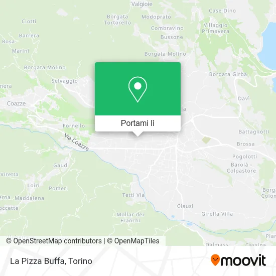 Mappa La Pizza Buffa