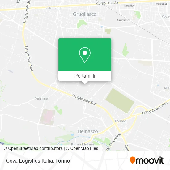 Mappa Ceva Logistics Italia