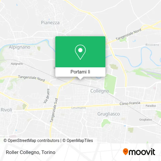 Mappa Roller Collegno