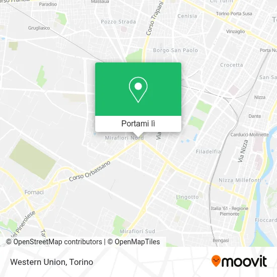 Mappa Western Union