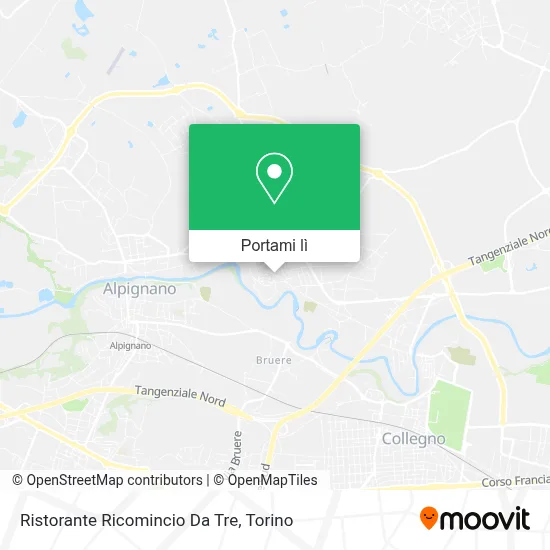 Mappa Ristorante Ricomincio Da Tre