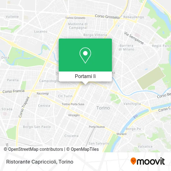 Mappa Ristorante Capriccioli