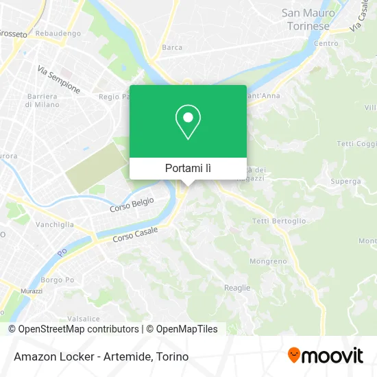 Mappa Amazon Locker - Artemide