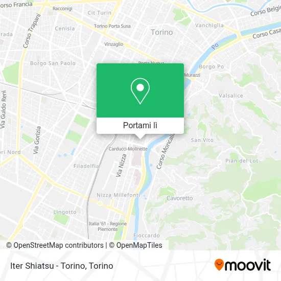 Mappa Iter Shiatsu - Torino