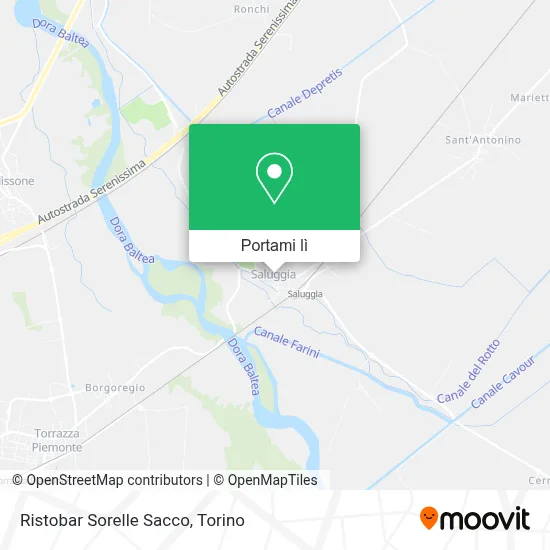 Mappa Ristobar Sorelle Sacco