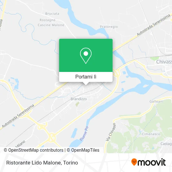 Mappa Ristorante Lido Malone