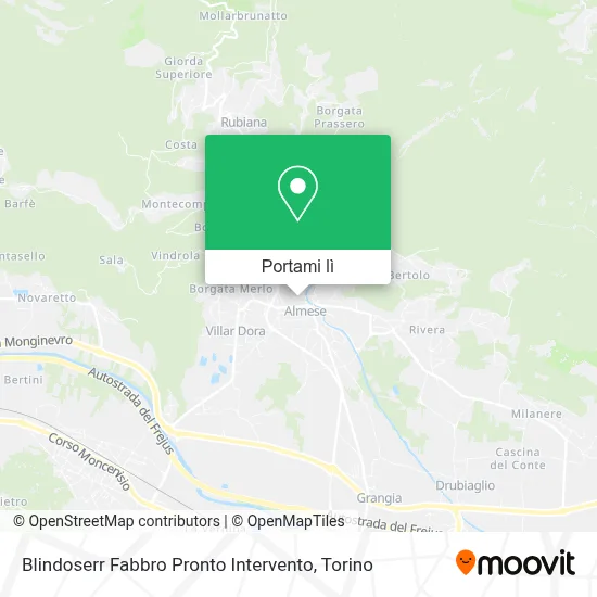 Mappa Blindoserr Fabbro Pronto Intervento