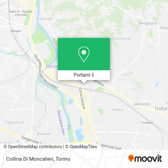 Mappa Collina Di Moncalieri