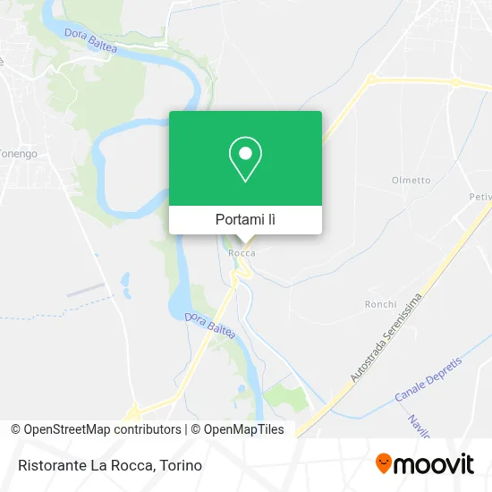 Mappa Ristorante La Rocca