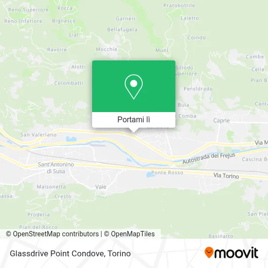 Mappa Glassdrive Point Condove
