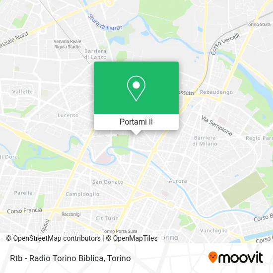 Mappa Rtb - Radio Torino Biblica