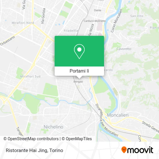 Mappa Ristorante Hai Jing