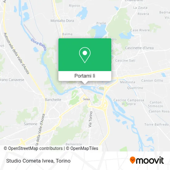 Mappa Studio Cometa Ivrea