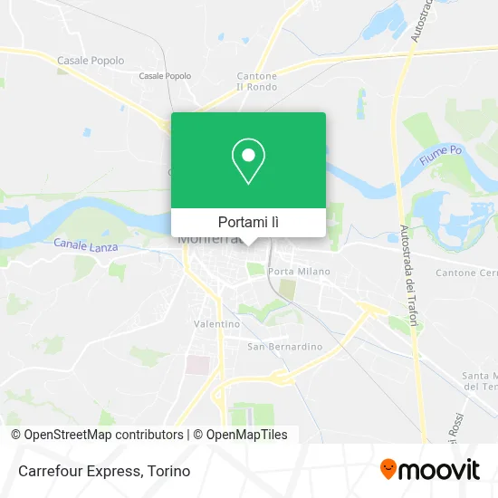 Mappa Carrefour Express