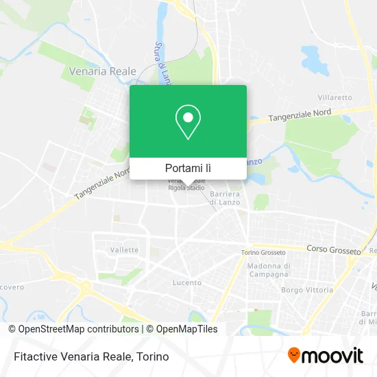 Mappa Fitactive Venaria Reale